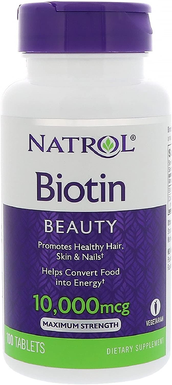 Natrol 生物素 - 頭髮皮膚及指甲強健 10000mcg (100粒)
