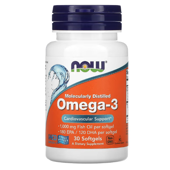 NOW Foods - Omega 3 魚油丸 1000mg (30粒)
