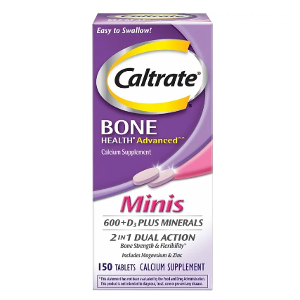 Caltrate 佳存 鈣片 - 含礦物質及維他命D, 易吞裝 (150粒)