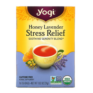 Yogi 減壓草本茶- 蜂蜜薰衣草, 不含咖啡因 (16包)